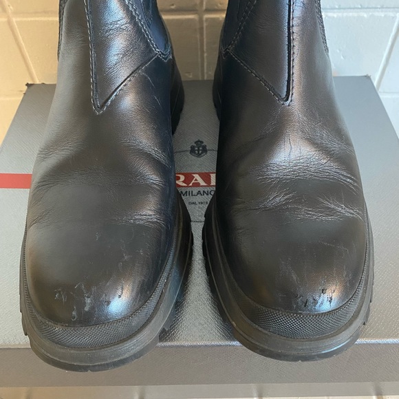 Prada Men’s Brixxen Boot Black US 10 - Picture 4 of 7